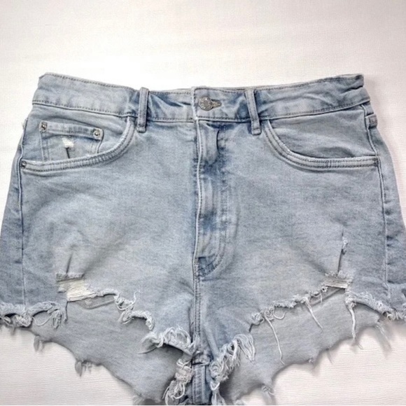 Zara High Rise Jean Shorts - Picture 1 of 2